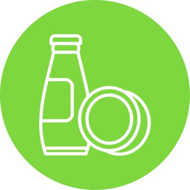 Saman simgesi vektörü olan bir şişe su