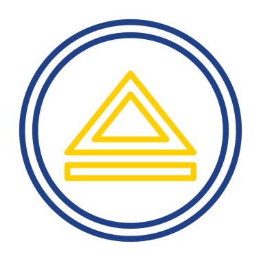 Bir piramit simgesinin vektör çizimi