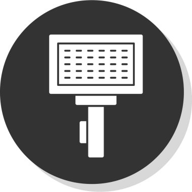 fırça ağ ikonu vektör illüstrasyonu