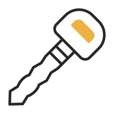 Araba anahtarı. Web simgesi basit illüstrasyon              