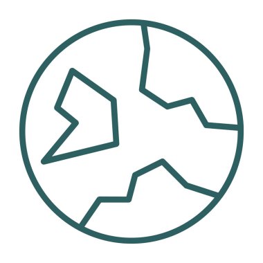 Toprak. Web simgesi basit illüstrasyon 