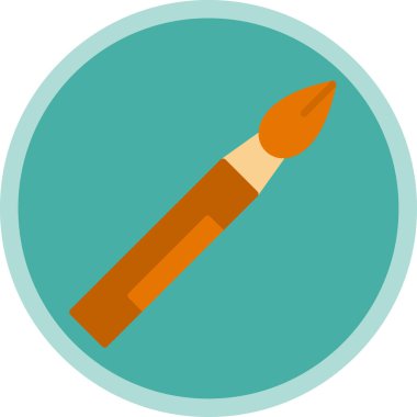 fırça ağ ikonu vektör illüstrasyonu