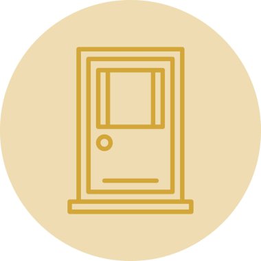 kapı vektör simgesi modern basit illüstrasyon