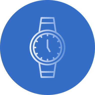 Kol saati simgesi, vektör illüstrasyonu 