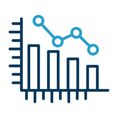 iş grafiği simgesi, vektör illüstrasyonu basit tasarım