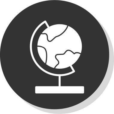 dünya küresel vektör düz tasarım 