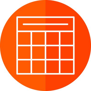 Takvim. Web simgesi basit illüstrasyon