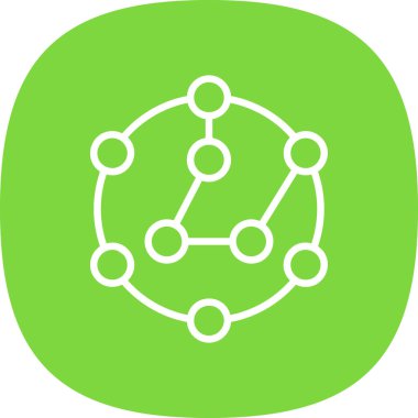 Benzersiz küresel veri vektörü simgesi