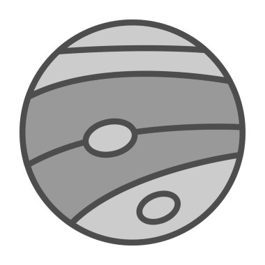 Neptün Web simgesi vektör çizimi