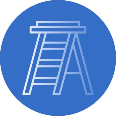 Merdivenler. Web simgesi basit illüstrasyon