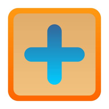 Artı işaret simgesi, vektör illüstrasyonu