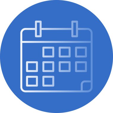 basit takvim simgesini, vektör çizim