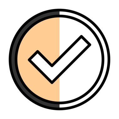 İşaretleme simgesinin vektör illüstrasyonu 