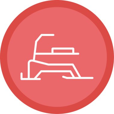 Bir araba simgesinin vektör illüstrasyonu