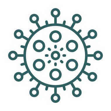 Virüs ikonu vektör illüstrasyonu