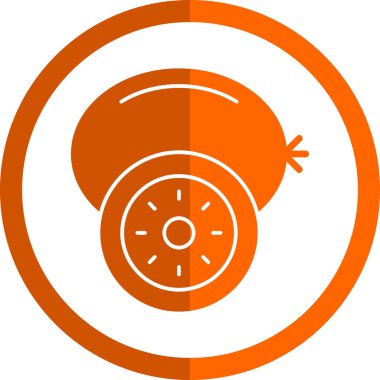 kivi meyve simgesi, web basit illüstrasyon