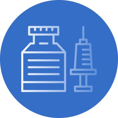 Modern B 'nin vektör çizimi aşı ikonu eksikliği