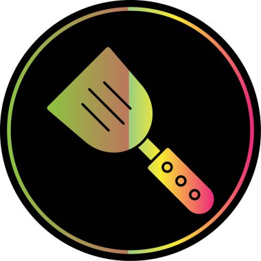 Spatula izole edilmiş ikon vektör çizimi tasarımı       