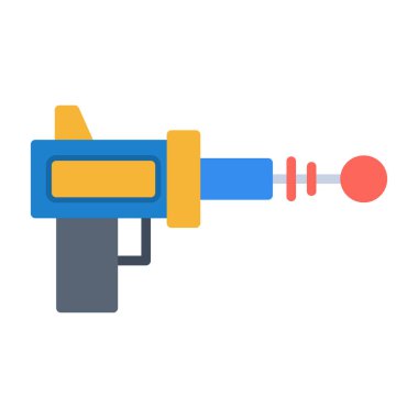 Blaster vektör simgesi, tasarım illüstrasyonu 