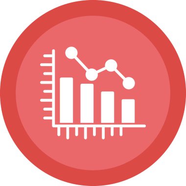 iş grafiği simgesi, vektör illüstrasyonu basit tasarım