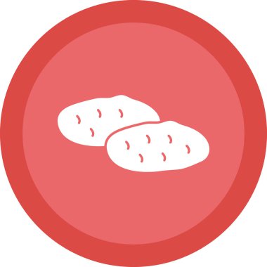 Patates. Web simgesi basit illüstrasyon 