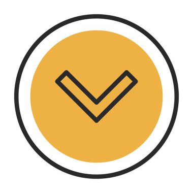 ok simgesi, vektör illüstrasyonu 