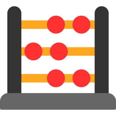 abacus web simgesi vektör illüstrasyonu