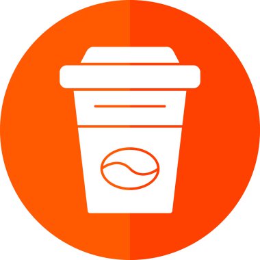 Kahve fincanı. Web simgesi basit illüstrasyon                