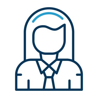 kadın avatar simgesi, vektör tasarımı 