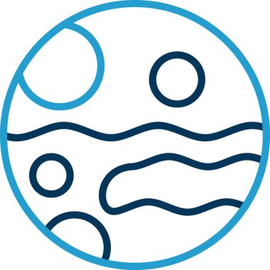 Mars ikon vektör illüstrasyonu 