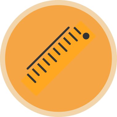ruler icon, vector illustration simple design