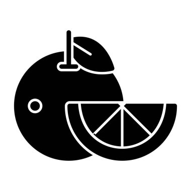 Turuncu simgenin vektör illüstrasyonu