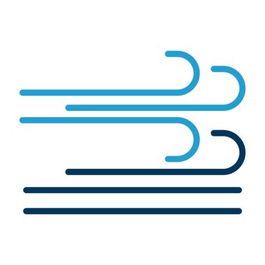 Rüzgar simgesinin vektör illüstrasyonu