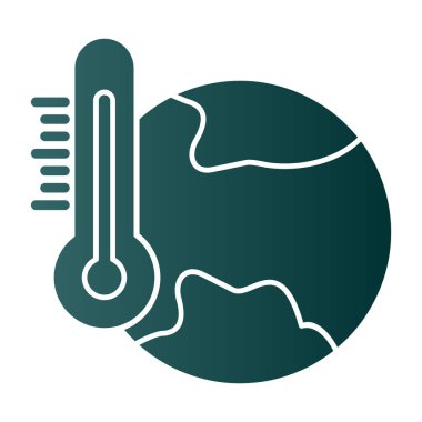 termometre simgesi vektör illüstrasyonu