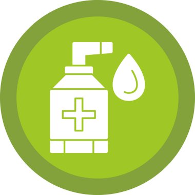 sanitizer bottle vector icon