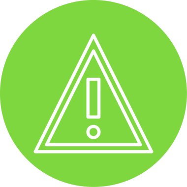 warning sign. web icon simple illustration