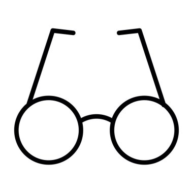 gözlük simgesi, vektör illüstrasyonu 