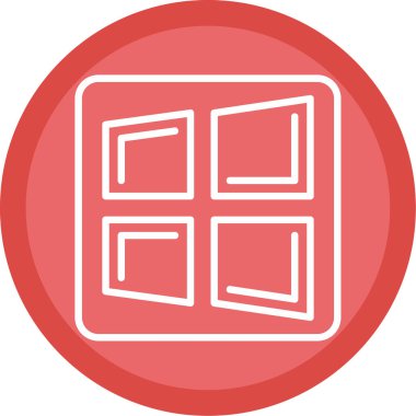 Pencere modern simge vektör çizimi