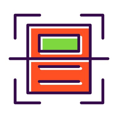 Tarayıcı ağ simgesi vektör çizimi