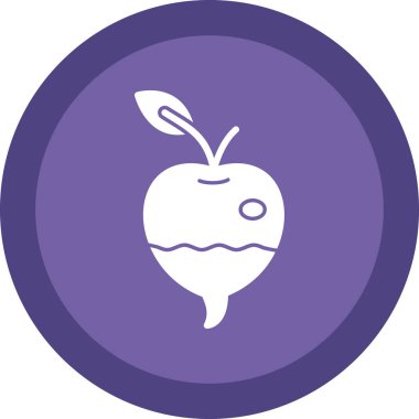 Şalgam ağı basit ikon vektör çizimi