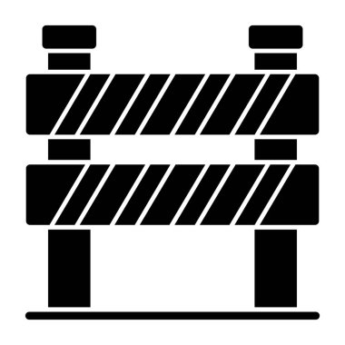 bariyer simgesi basit illüstrasyon