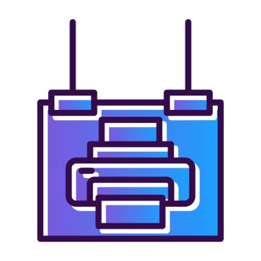 anten web simgesi, vektör illüstrasyonu