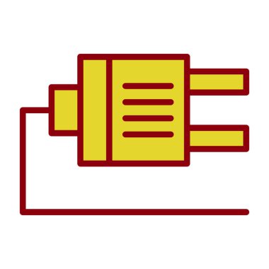 Plug web simgesi, simge illüstrasyonu