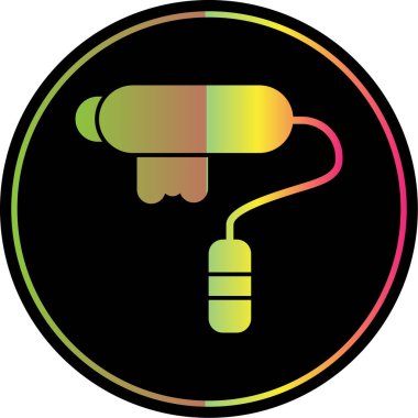 boya silindiri simgesi, vektör illüstrasyonu   