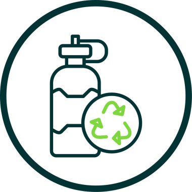 Geri dönüşüm simgesi vektör resimlemesi