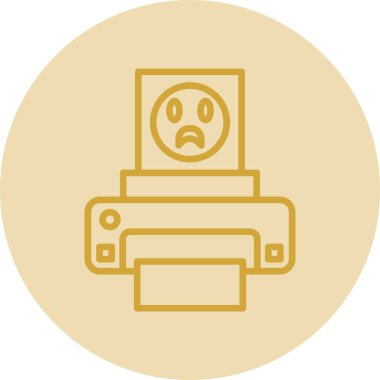  fotoğraf yazıcısı web simgesi basit illüstrasyon