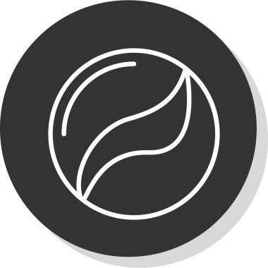 Kahve. Web simgesi basit illüstrasyon