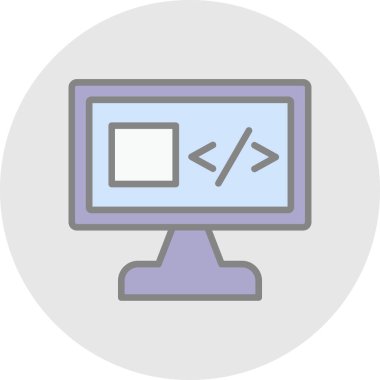 Web tasarım vektörü simgesi