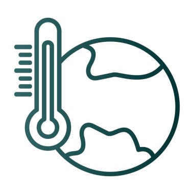 termometre simgesi, vektör illüstrasyonu