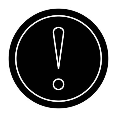 ünlem işareti simgesi, vektör illüstrasyonu 